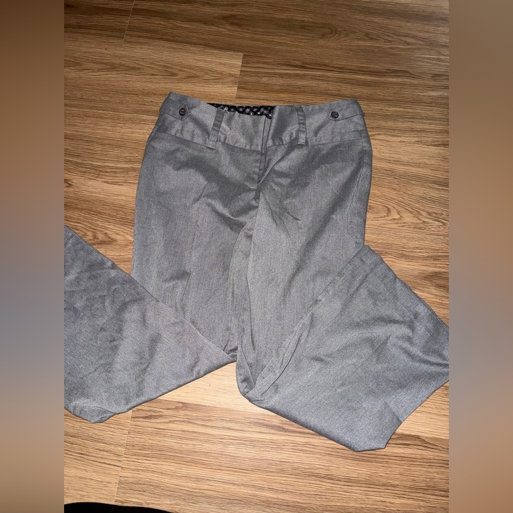 Maurices Women's Gray Straight Leg Pants